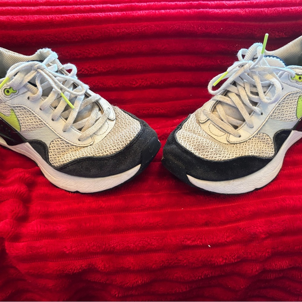 Nike Kids Air Max Sneakers - White, Black, Lime